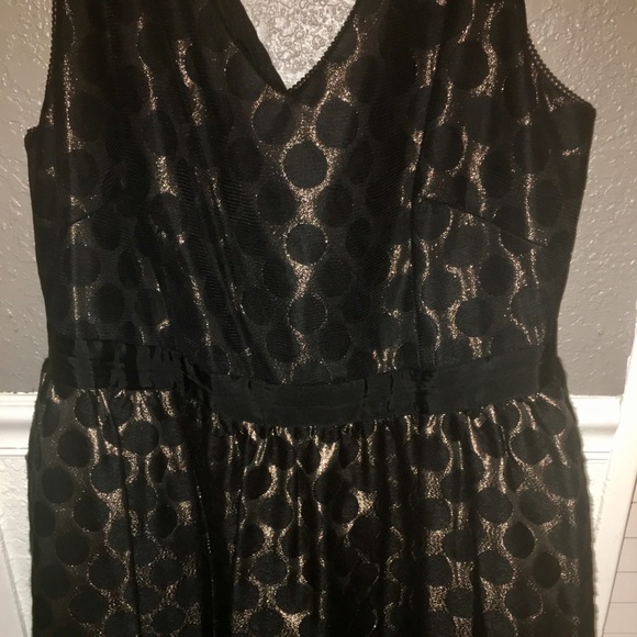 Metallic Polka Dot Dress 